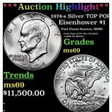 ***Auction Highlight*** 1974-s Silver Eisenhower D