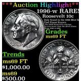 ***Auction Highlight*** 1996-w Roosevelt Dime RARE