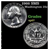 1966 SMS Washington Quarter 25c Grades sp67