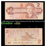1986-1991 Canada 2 Dollars Banknote P# 94b, Sig. T