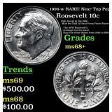 1996-w Roosevelt Dime RARE! Near Top Pop! 10c Grad