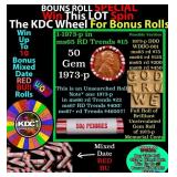CRAZY Penny Wheel Buy THIS 1973-p solid Red BU Lin