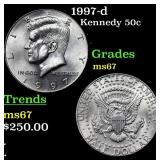 1997-d Kennedy Half Dollar 50c Grades GEM++ Unc