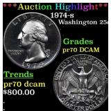 Proof ***Auction Highlight*** 1974-s Washington Qu