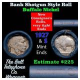 Buffalo Nickel Shotgun Roll in Old Bank Style 