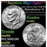 ***Auction Highlight*** 1974-s Silver Eisenhower D