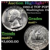 ***Auction Highlight*** 1980-d Washington Quarter
