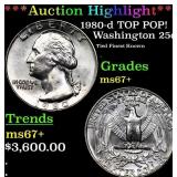 ***Auction Highlight*** 1980-d Washington Quarter