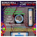 CRAZY Nickel Wheel Buy THIS 1995-p solid  BU Jeffe