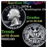 Proof ***Auction Highlight*** 1974-s Washington Qu