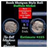 Buffalo Nickel Shotgun Roll in Old Bank Style 