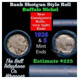 Buffalo Nickel Shotgun Roll in Old Bank Style 