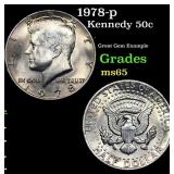 1978-p Kennedy Half Dollar 50c Grades GEM Unc
