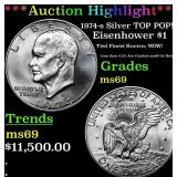 ***Auction Highlight*** 1974-s Silver Eisenhower D