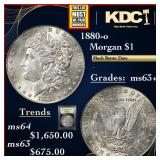 1880-o Morgan Dollar $1 Select+ Unc USCG