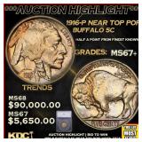 ***Major Highlight*** 1916-p Buffalo Nickel Near T