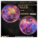 1923-p Peace Dollar Steve Martin Collection Rainbo