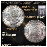 ***Auction Highlight*** 1880-s Morgan Dollar $1 ms