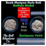 Buffalo Nickel Shotgun Roll in Old Bank Style 