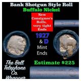 Buffalo Nickel Shotgun Roll in Old Bank Style 