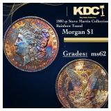 1881-p Morgan Dollar Steve Martin Collection Rainb