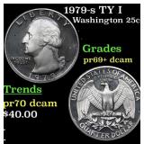 1979-s TY I Proof Washington Quarter 25c Grades GE