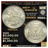 ***Major Highlight*** 1892-p Morgan Dollar $1 Choi