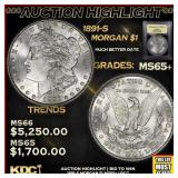 ***Major Highlight*** 1891-s Morgan Dollar $1 GEM+