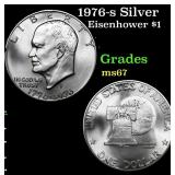 1976-s Silver Eisenhower Dollar $1 Grades GEM++ Un
