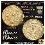 ***Major Highlight*** 1902-s Morgan Dollar $1 GEM+