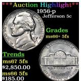 ***Auction Highlight*** 1956-p Jefferson Nickel 5c
