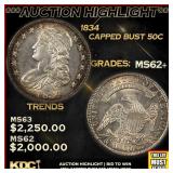 ***Major Highlight*** 1834 Capped Bust Half Dollar