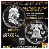 ***Major Highlight*** 1955 Proof Franklin Half Dol