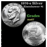 1976-s Silver Eisenhower Dollar $1 Grades GEM++ Un