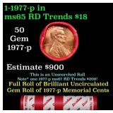 BU Shotgun Lincoln 1c roll, 1977-p 50 pcs Dunbar W