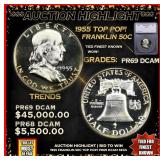***Major Highlight*** 1955 Proof Franklin Half Dol