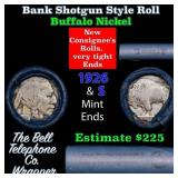 Buffalo Nickel Shotgun Roll in Old Bank Style 
