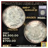 ***Major Highlight*** 1888-p Morgan Dollar $1 ms66