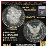 ***Major Highlight*** 1883-p Morgan Dollar $1 ms65