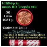 BU Shotgun Lincoln 1c roll, 1984-p 50 pcs Dunbar W