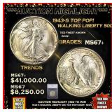 ***Major Highlight*** 1943-s Walking Liberty Half