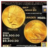 ***Major Highlight*** 1911-p Gold Indian Eagle $10