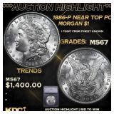 ***Auction Highlight*** 1886-p Morgan Dollar Near
