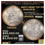 ***Major Highlight*** 1892-p Morgan Dollar Near To