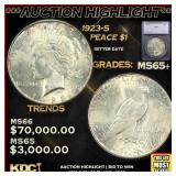 ***Major Highlight*** 1923-s Peace Dollar $1 ms65+