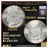 ***Major Highlight*** 1882-p Morgan Dollar $1 ms66