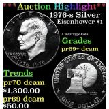 ***Auction Highlight*** 1976-s Silver Proof Eisenh
