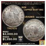 ***Major Highlight*** 1826 Capped Bust Half Dollar