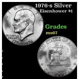 1976-s Silver Eisenhower Dollar $1 Grades GEM++ Un