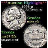 ***Auction Highlight*** 1956-p Jefferson Nickel 5c